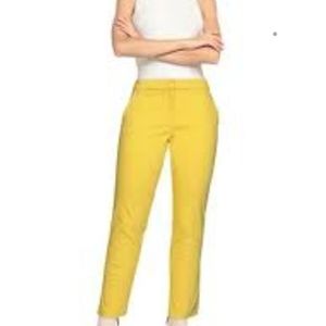 Yellow comfortable dress pants